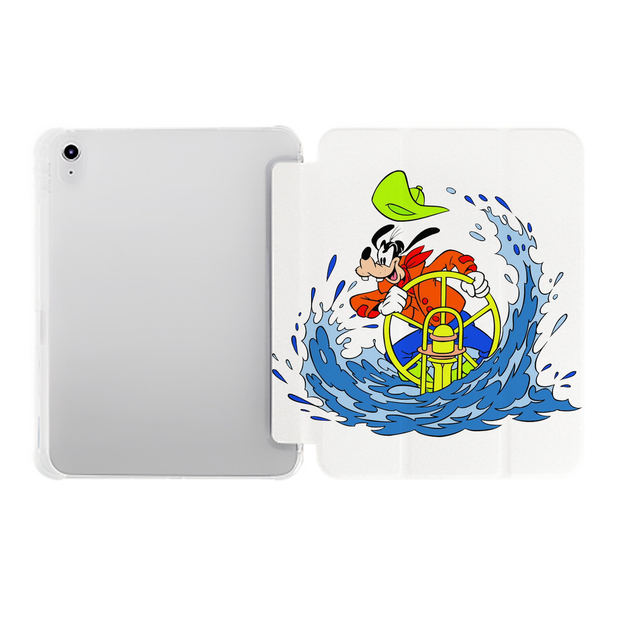 （画像用） ミッキーマウス Mickey Mouse IPad ケース ペン収納付き 三つ折りスタンド PUレザー×シリコン 対応機種9.5/10.5/10.9インチ